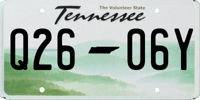 TN license plate Q2606Y