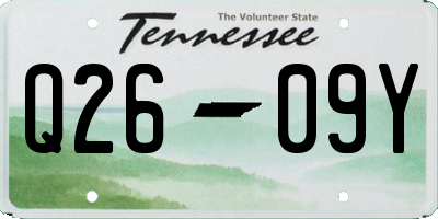 TN license plate Q2609Y
