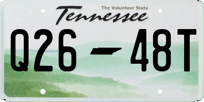 TN license plate Q2648T