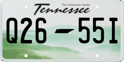 TN license plate Q2655I
