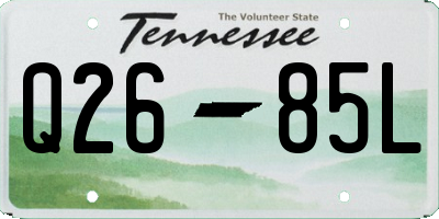 TN license plate Q2685L