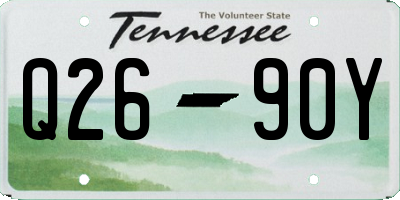 TN license plate Q2690Y