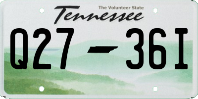 TN license plate Q2736I