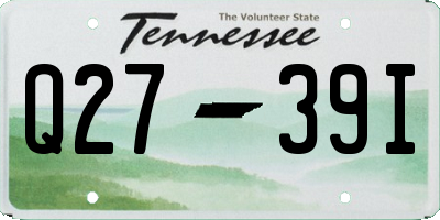 TN license plate Q2739I