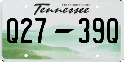 TN license plate Q2739Q