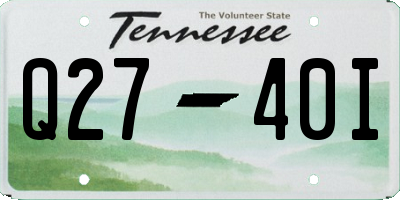 TN license plate Q2740I