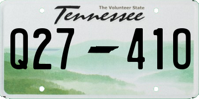 TN license plate Q2741O