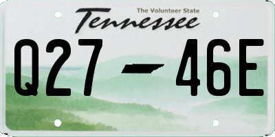 TN license plate Q2746E
