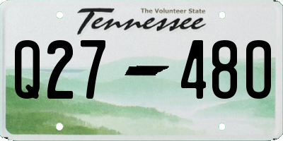 TN license plate Q2748O