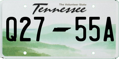 TN license plate Q2755A