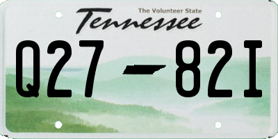 TN license plate Q2782I