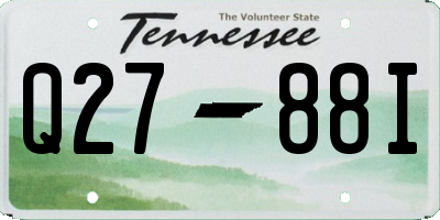 TN license plate Q2788I