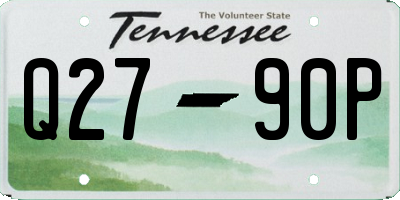 TN license plate Q2790P
