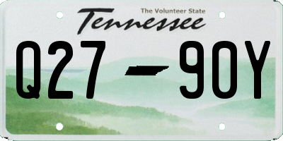 TN license plate Q2790Y