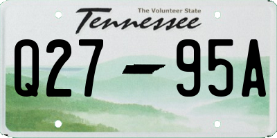TN license plate Q2795A