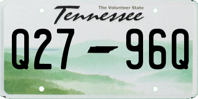 TN license plate Q2796Q