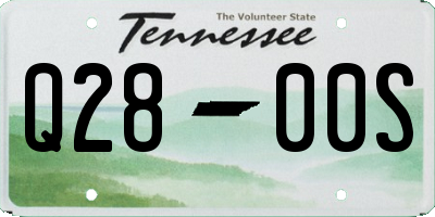 TN license plate Q2800S
