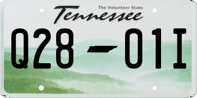 TN license plate Q2801I