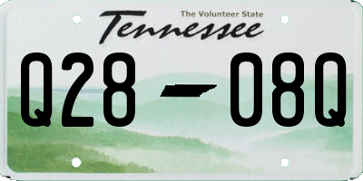 TN license plate Q2808Q