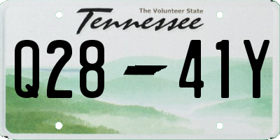 TN license plate Q2841Y