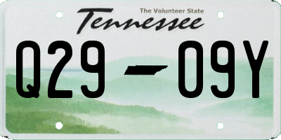 TN license plate Q2909Y