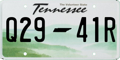 TN license plate Q2941R