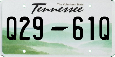TN license plate Q2961Q