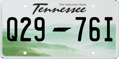 TN license plate Q2976I