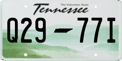 TN license plate Q2977I