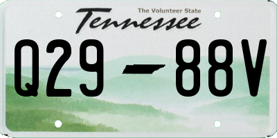 TN license plate Q2988V