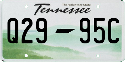 TN license plate Q2995C