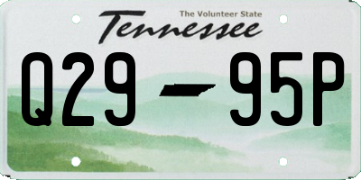 TN license plate Q2995P