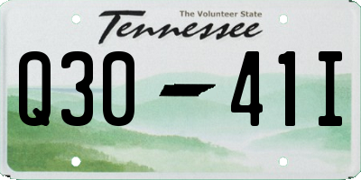 TN license plate Q3041I
