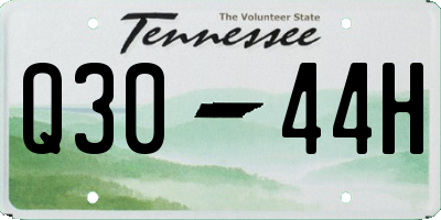 TN license plate Q3044H