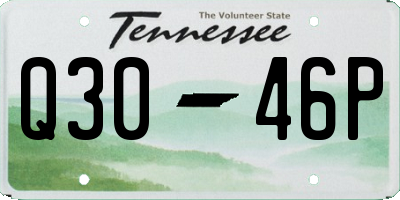 TN license plate Q3046P