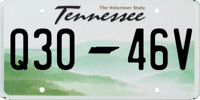 TN license plate Q3046V