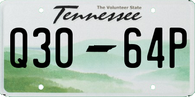 TN license plate Q3064P