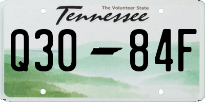 TN license plate Q3084F