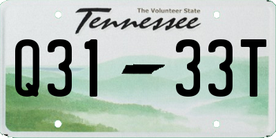 TN license plate Q3133T