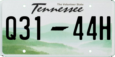 TN license plate Q3144H
