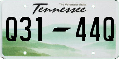 TN license plate Q3144Q