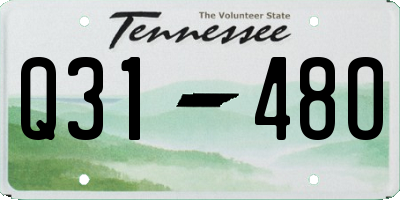 TN license plate Q3148O