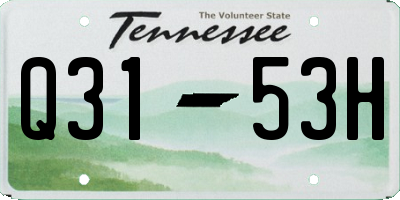 TN license plate Q3153H