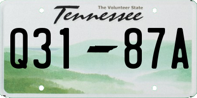 TN license plate Q3187A