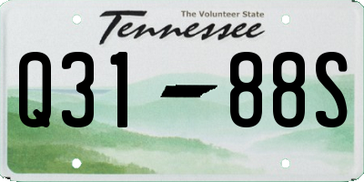 TN license plate Q3188S