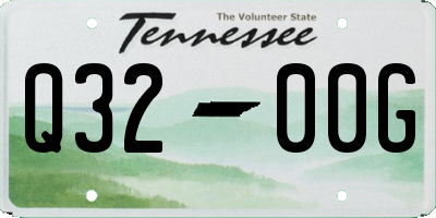 TN license plate Q3200G