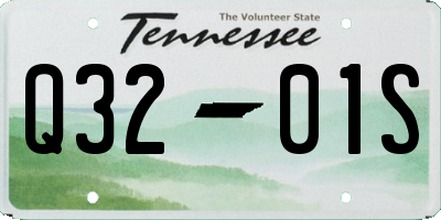 TN license plate Q3201S