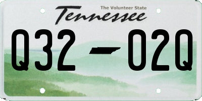 TN license plate Q3202Q