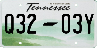 TN license plate Q3203Y