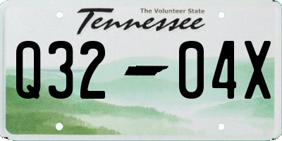 TN license plate Q3204X